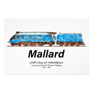 LNER Class A4 4468 Mallard - Fastest Steam Loco Photo Print