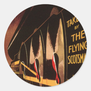 LNER Flying Scotsman Classic Round Sticker