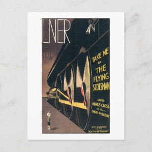 LNER Take Me by the Flying Scotsman Postcard