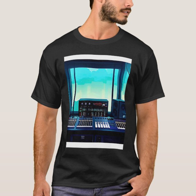 Lo fi hip hop chillhop chill beats aesthetics  107 T-Shirt (Front)