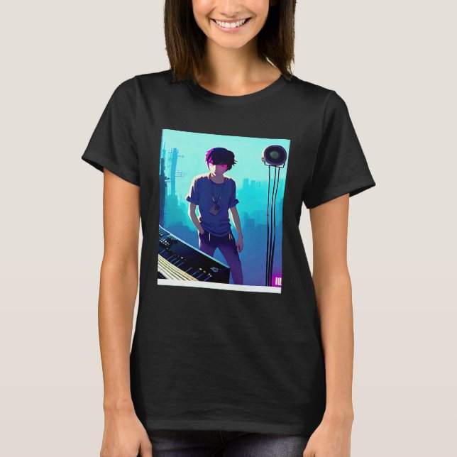 Lo fi hip hop chillhop chill beats aesthetics 10 T-Shirt (Front)
