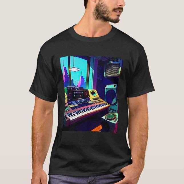 Lo fi hip hop chillhop chill beats aesthetics 13 T-Shirt (Front)