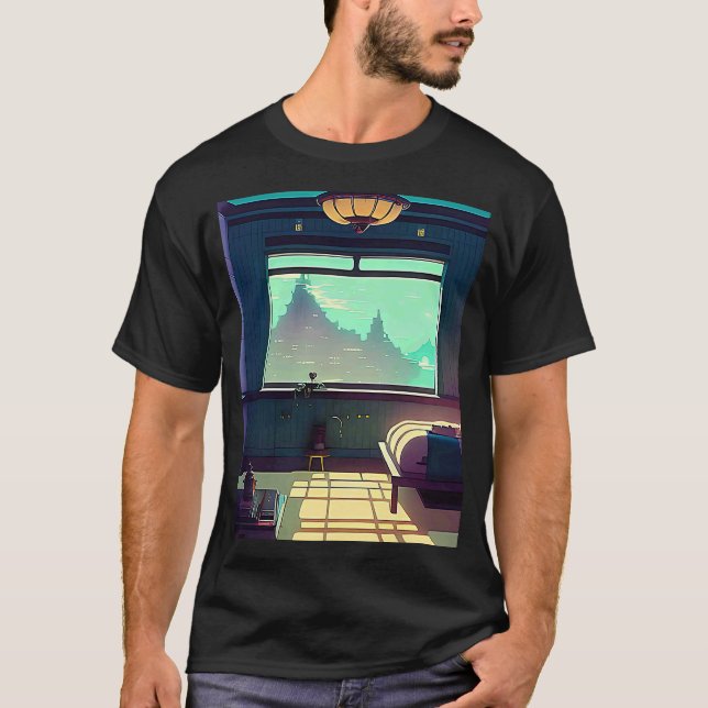 Lo fi hip hop chillhop chill beats aesthetics  144 T-Shirt (Front)