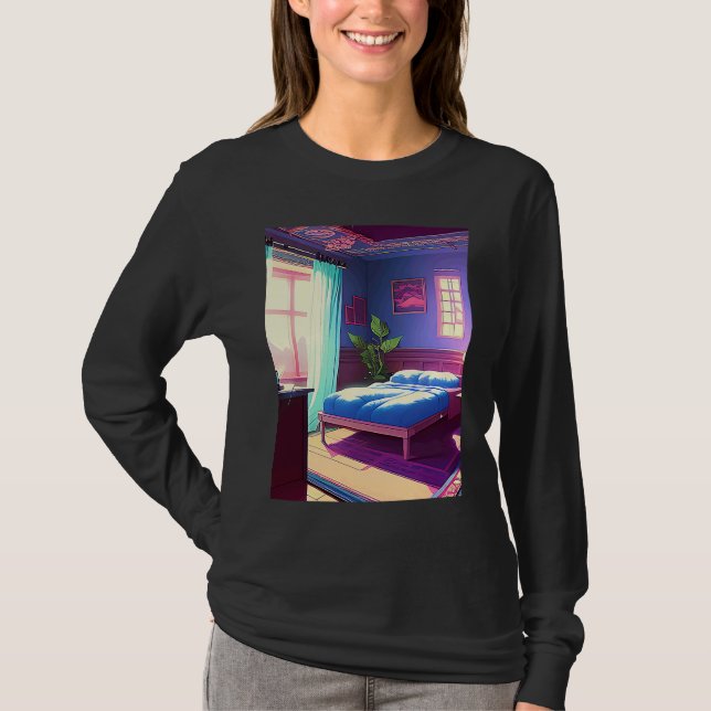 Lo fi hip hop chillhop chill beats aesthetics  164 T-Shirt (Front)