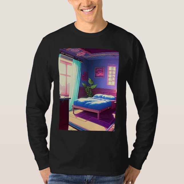 Lo fi hip hop chillhop chill beats aesthetics  164 T-Shirt (Front)