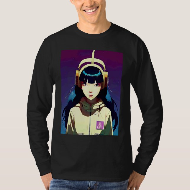 Lo fi hip hop chillhop chill beats aesthetics  174 T-Shirt (Front)