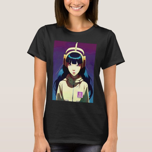Lo fi hip hop chillhop chill beats aesthetics  174 T-Shirt (Front)