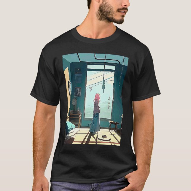 Lo fi hip hop chillhop chill beats aesthetics  24 T-Shirt (Front)