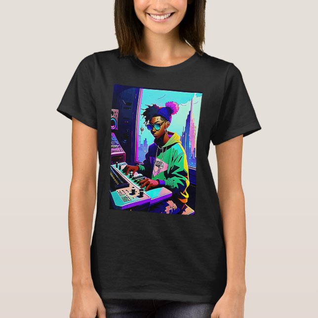 Lo fi hip hop chillhop chill beats aesthetics  42 T-Shirt (Front)