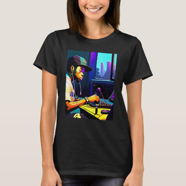 Lo fi hip hop chillhop chill beats aesthetics  4 T-Shirt (Front)
