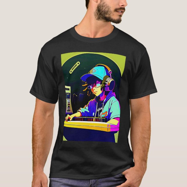 Lo fi hip hop chillhop chill beats aesthetics  58 T-Shirt (Front)