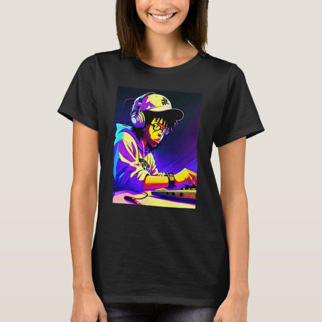 Lo fi hip hop chillhop chill beats aesthetics  6 T-Shirt (Front)