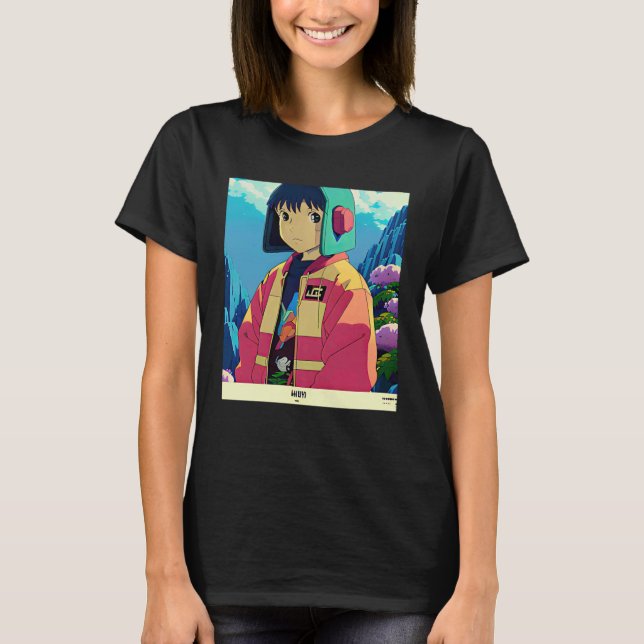 Lo fi hip hop chillhop chill beats aesthetics  7 T-Shirt (Front)