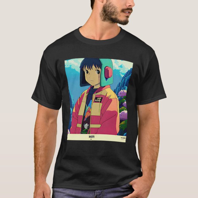 Lo fi hip hop chillhop chill beats aesthetics  7 T-Shirt (Front)