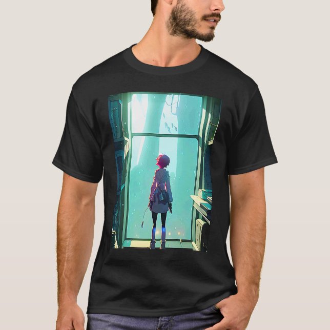 Lo fi hip hop chillhop chill beats aesthetics cat  T-Shirt (Front)