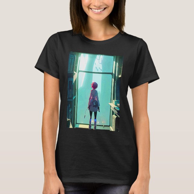 Lo fi hip hop chillhop chill beats aesthetics cat  T-Shirt (Front)