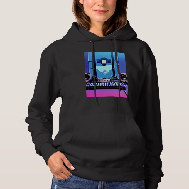 Lo fi hip hop chillhop chill beats aesthetics hoodie (Front)