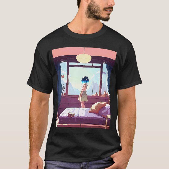 Lo fi hip hop chillhop chill beats esthetics  161 T-Shirt (Front)