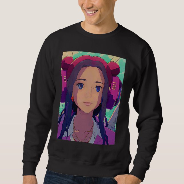 Lo fi hip hop chillhop chill beats lofi aesthetics sweatshirt (Front)