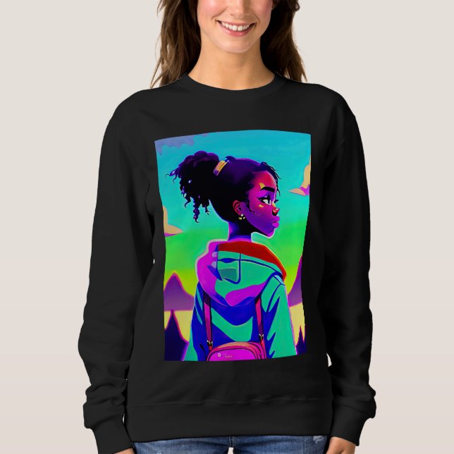 Lo fi hip hop chillhop chill beats lofi aesthetics sweatshirt (Front)