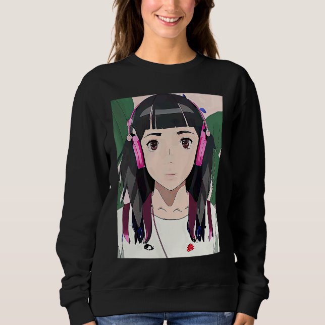 Lo fi hip hop chillhop chill beats lofi aesthetics sweatshirt (Front)