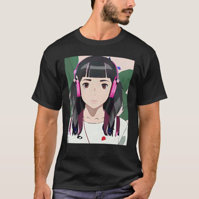 Lo fi hip hop chillhop chill beats lofi aesthetics T-Shirt (Front)