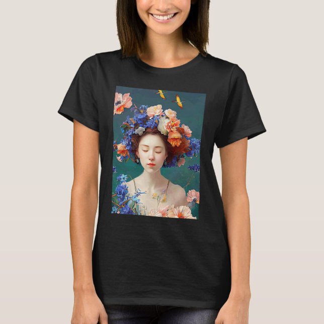 Lo fi hip hop chillhop chill beats lofi aesthetics T-Shirt (Front)