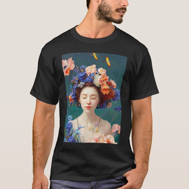 Lo fi hip hop chillhop chill beats lofi aesthetics T-Shirt (Front)