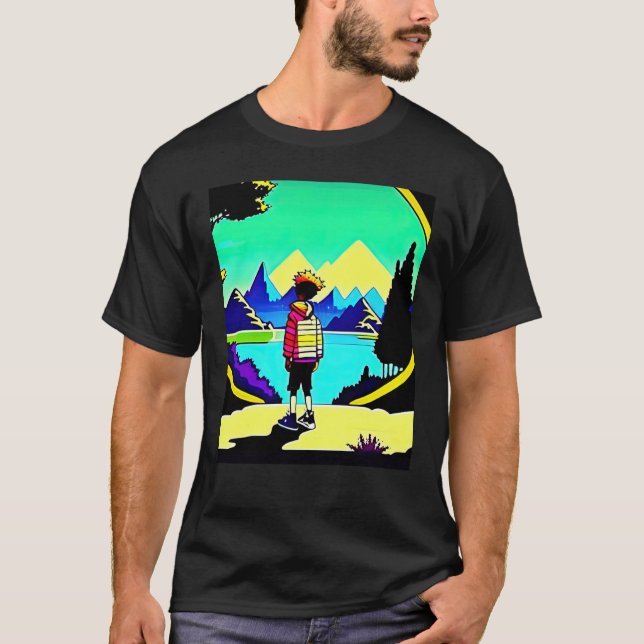 Lo fi hip hop chillhop chill beats lofi aesthetics T-Shirt (Front)