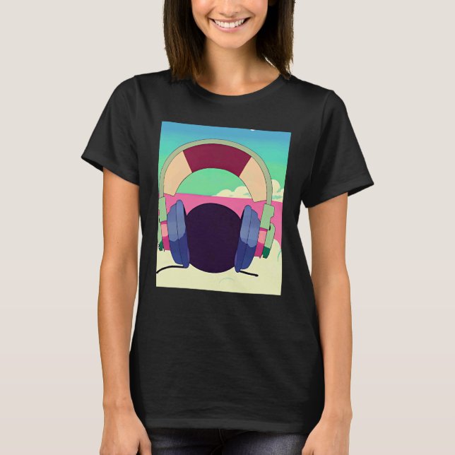 Lo fi hip hop chillhop chill beats lofi aesthetics T-Shirt (Front)