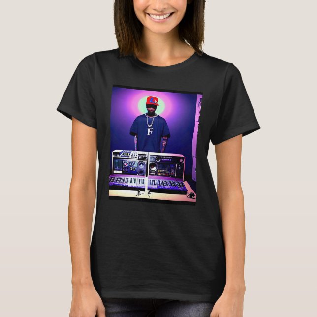 Lo fi hip hop chillhop chill beats lofi aesthetics T-Shirt (Front)