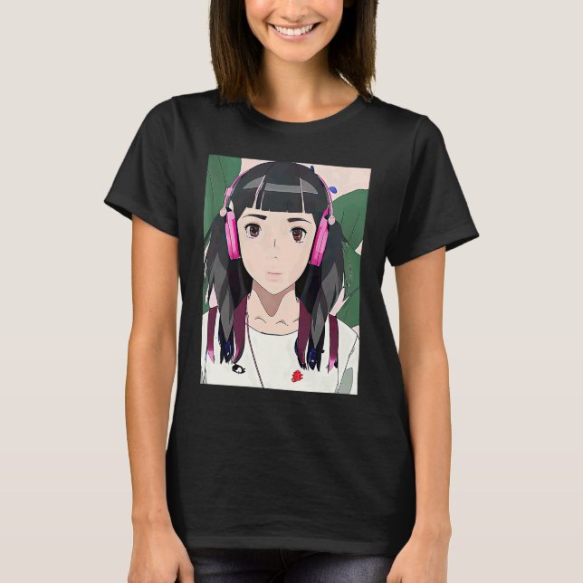 Lo fi hip hop chillhop chill beats lofi aesthetics T-Shirt (Front)