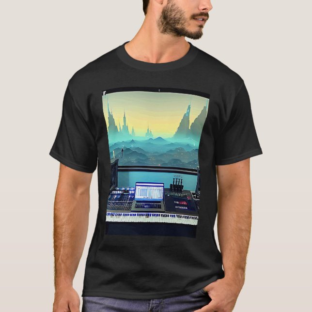 Lo fi hip hop chillhop chill beats studio aestheti T-Shirt (Front)