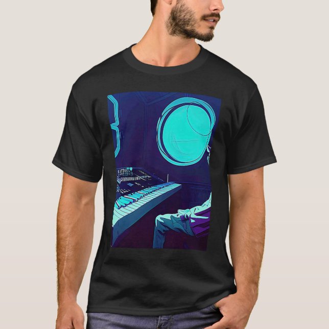 Lo fi hip hop chillhop chill beats studio aestheti T-Shirt (Front)