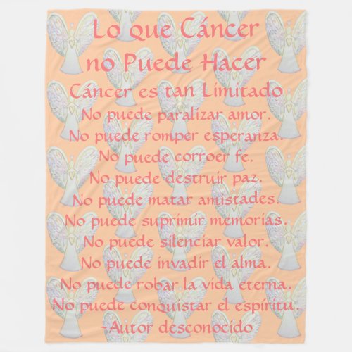 Lo que Cncer no Puede Hacer Angel Chemo Blanket