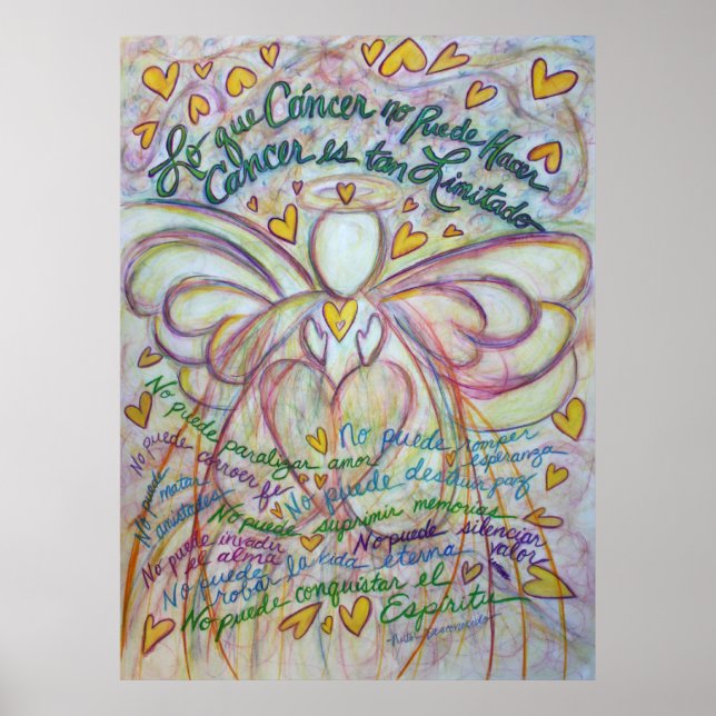 Lo que cáncer no puede hacer Angel Poster Print (Front)