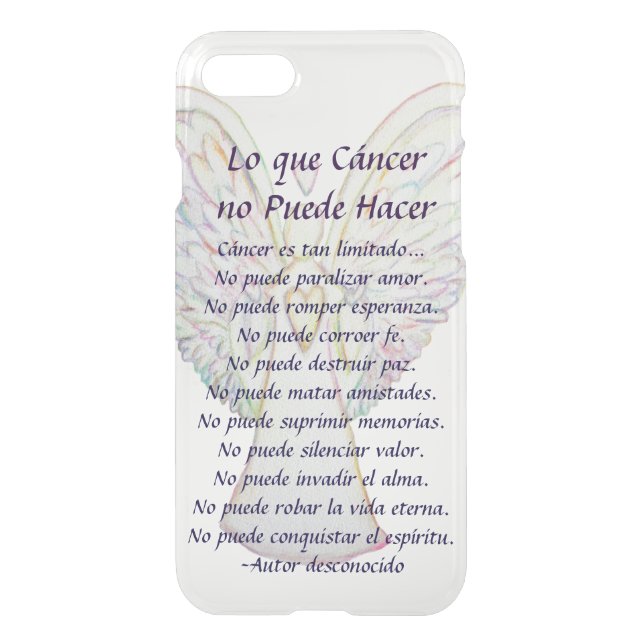 Lo que Cáncer no Puede Hacer Custom iPhone 7 Case (Back)