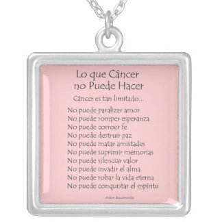 Lo que Cáncer no Puede Hacer Necklace Jewelry