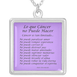 Lo que Cáncer no Puede Hacer Pendant Necklace