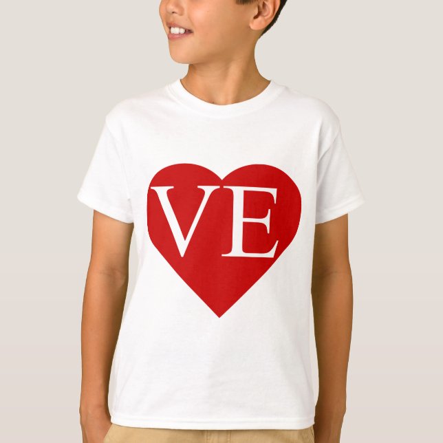 LO - VE Matching Heart Shirts (2 of 2) (Front)
