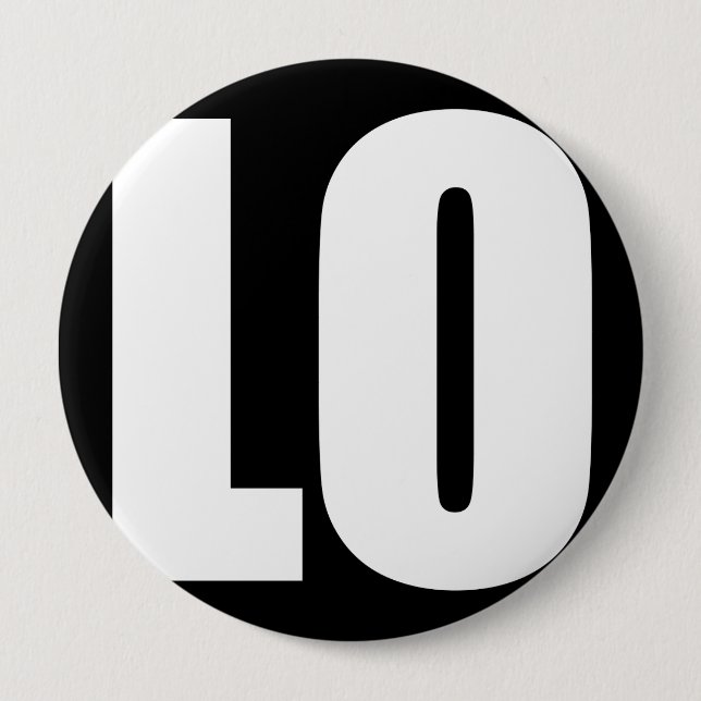 LO(VE) PINBACK BUTTON (Front)