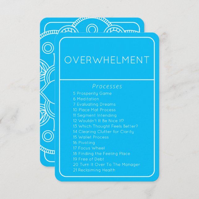 LOA Abraham Processes Overwhelment Blue Card (Front/Back)