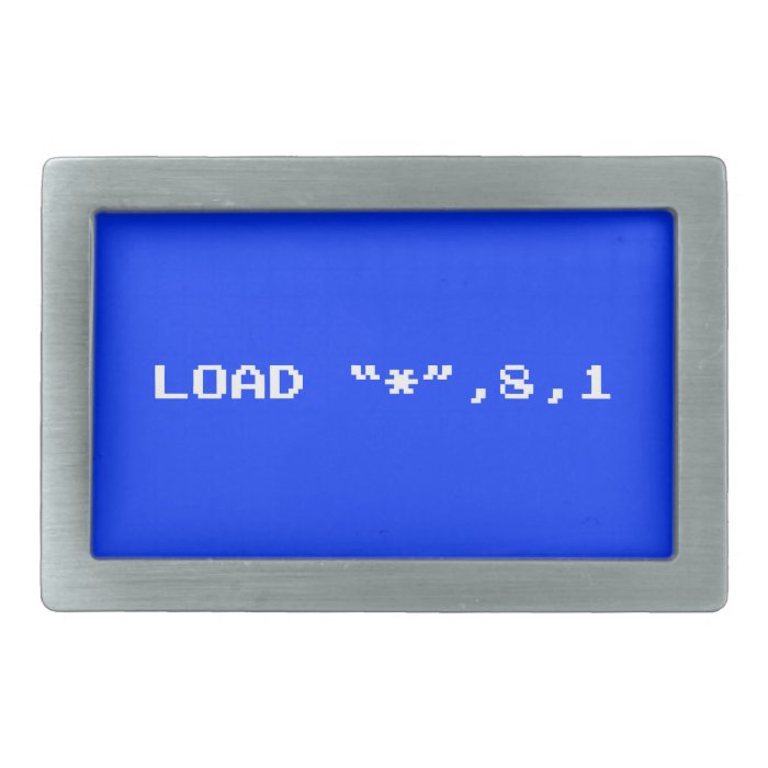 Load "*", 8, 1 belt buckle