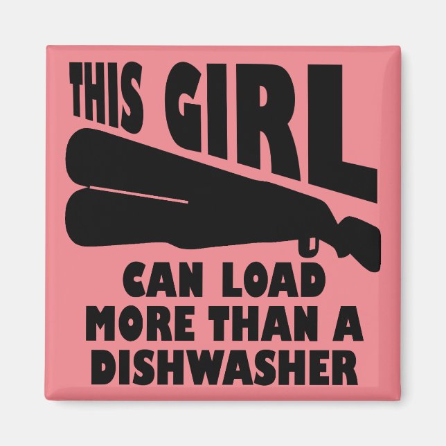 Load More Than A Dishwasher Funny Fridge Magnet (Front)