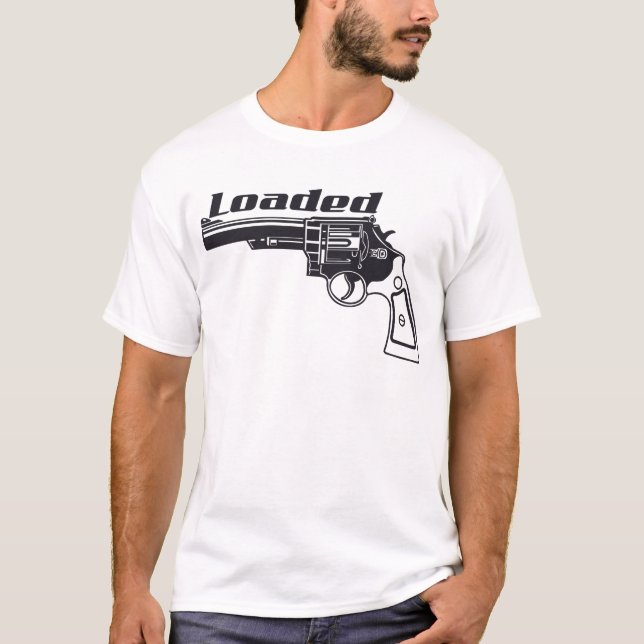 Loaded Hand Gun by U.S. Custom Ink T-Shirt (Front)