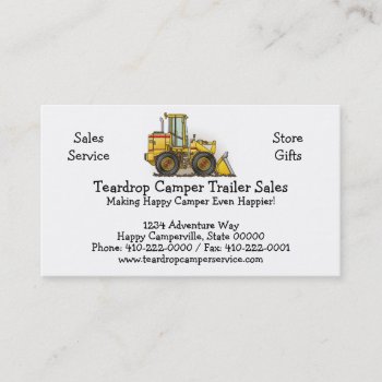 Loader Business Card by justconstruction at Zazzle