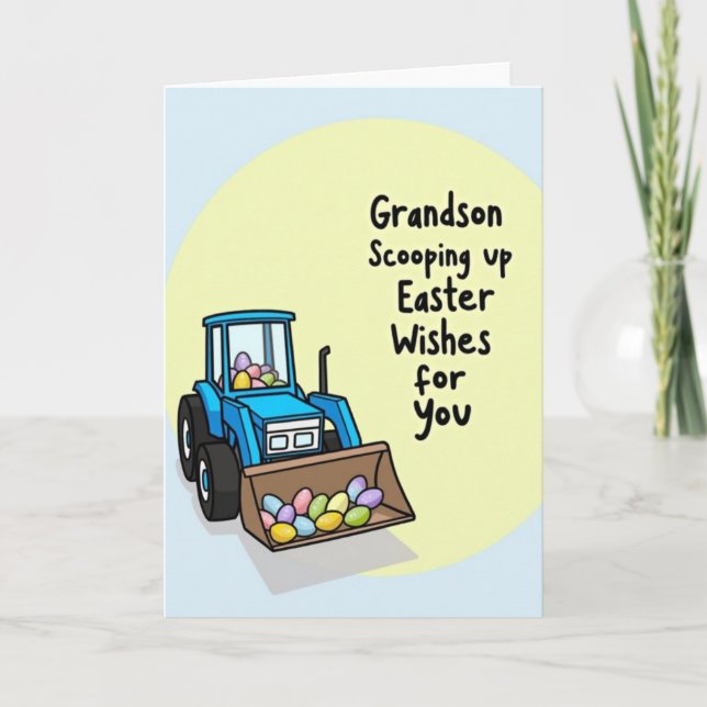 Loader Full Of Fun Happy Day Card (Front)