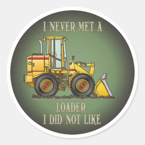 Loader Operator Quote Kids Sticker