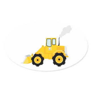 Loader Tractor Oval Sticker