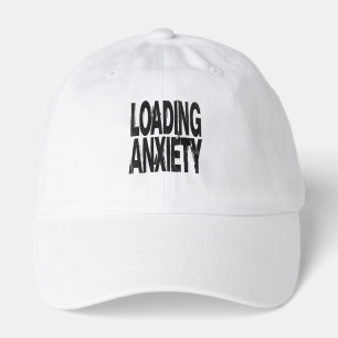 LOADING ANXIETY Glitch Brutalist Typography Desi Hat